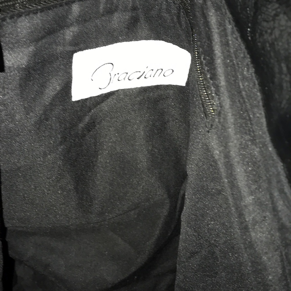 Braciano Black Faux Leather with silver hardware. - Picture 8 of 12